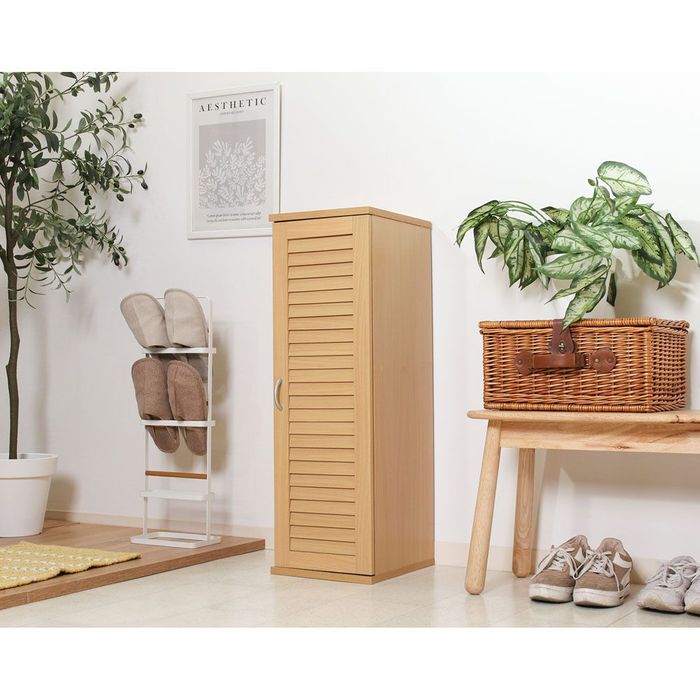 不二貿易（Fuji Boeki） スリムシューズボックス ルーバー扉 NA