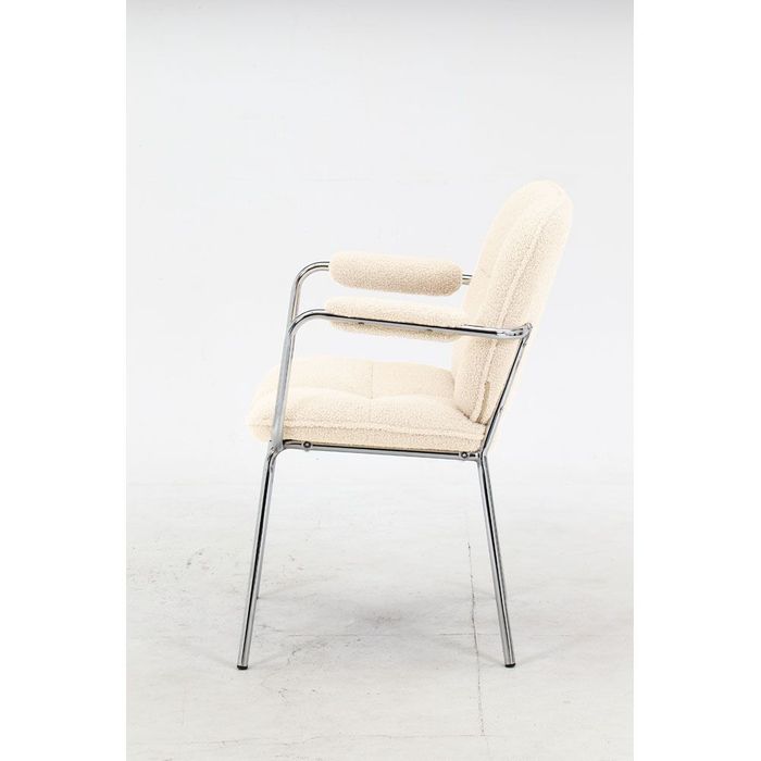 不二貿易 ダイニングチェア ルル WH【メーカー直送・代引不可】 幅  