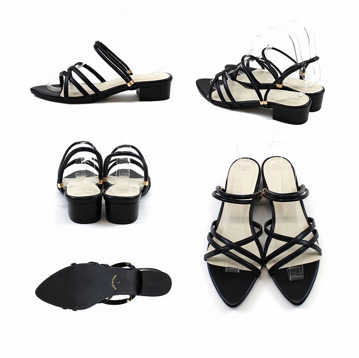 ○☆新品未使用 ヒューン T-strap w-soled サンダル 白 38