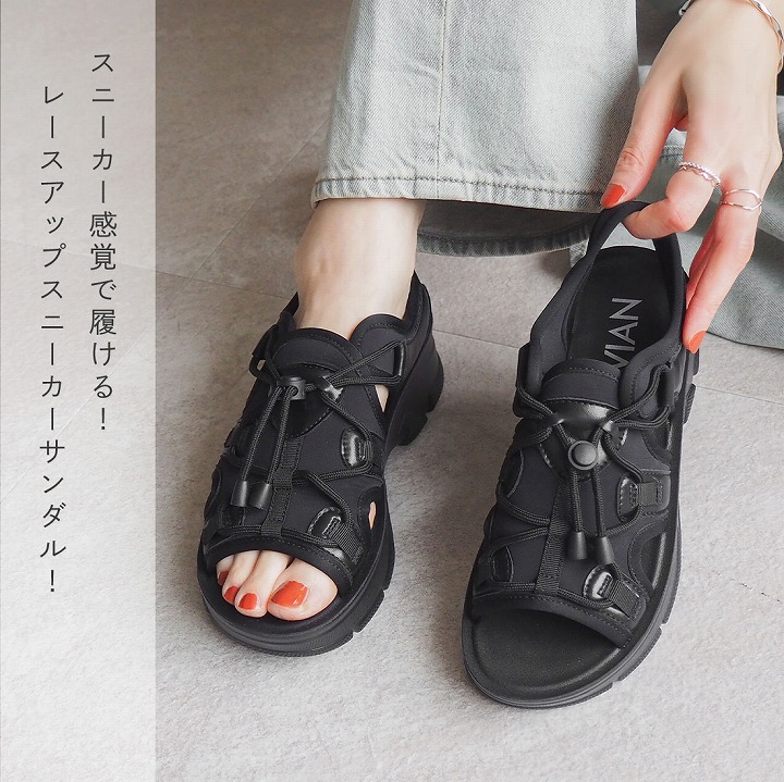 VIVIAN やわらかい 厚底サンダル 厚底 サンダル レディース
