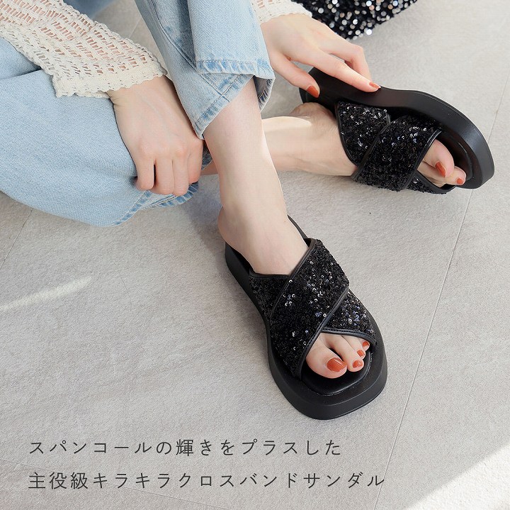 厚底サンダル 厚底 サンダル レディース ミュール つっかけ