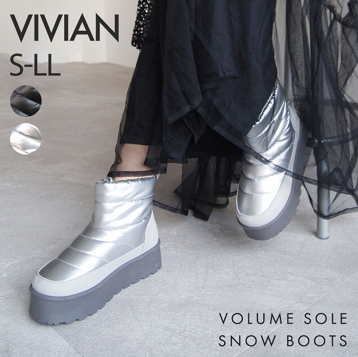 VIVIAN（ヴィヴィアン） 爆買 スノーブーツ レディース 厚底 防寒