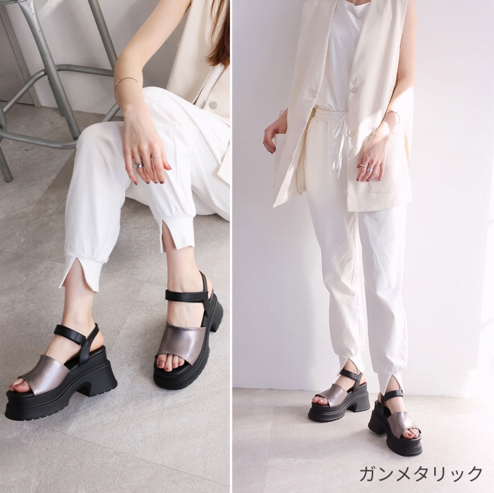 VIVIAN サンダル レディース 厚底 24年春夏再販アンクル