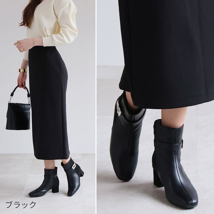 セール】 【QUSHELI】トラックソールバックジップブーツ （ブーツ（ショート丈））｜INTER-CHAUSSURES / インター ショシュール  ファッション通販 タカシマヤファッションスクエア