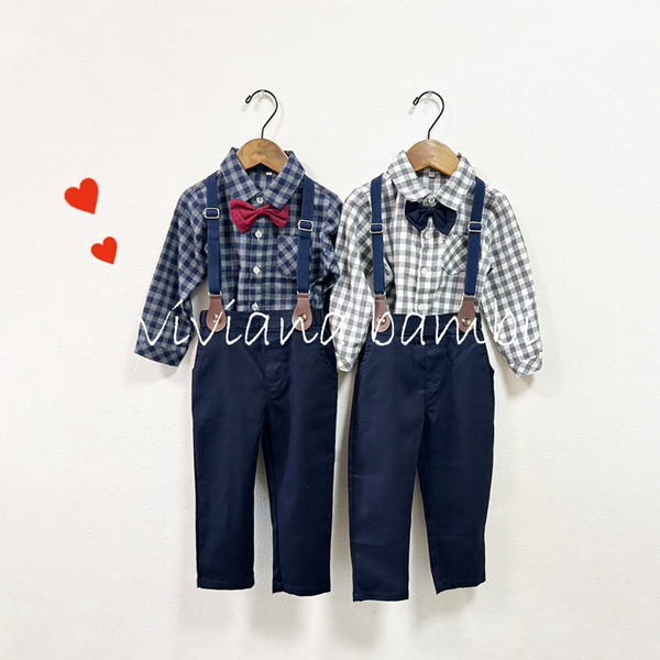【入学.卒業】スーツ3P❤︎シャツ❤︎蝶ネクタイ❤︎ブーツ❤︎6点セット 入学.卒業】スーツ3P❤︎シャツ❤︎蝶ネクタイ❤︎ブーツ❤︎6点