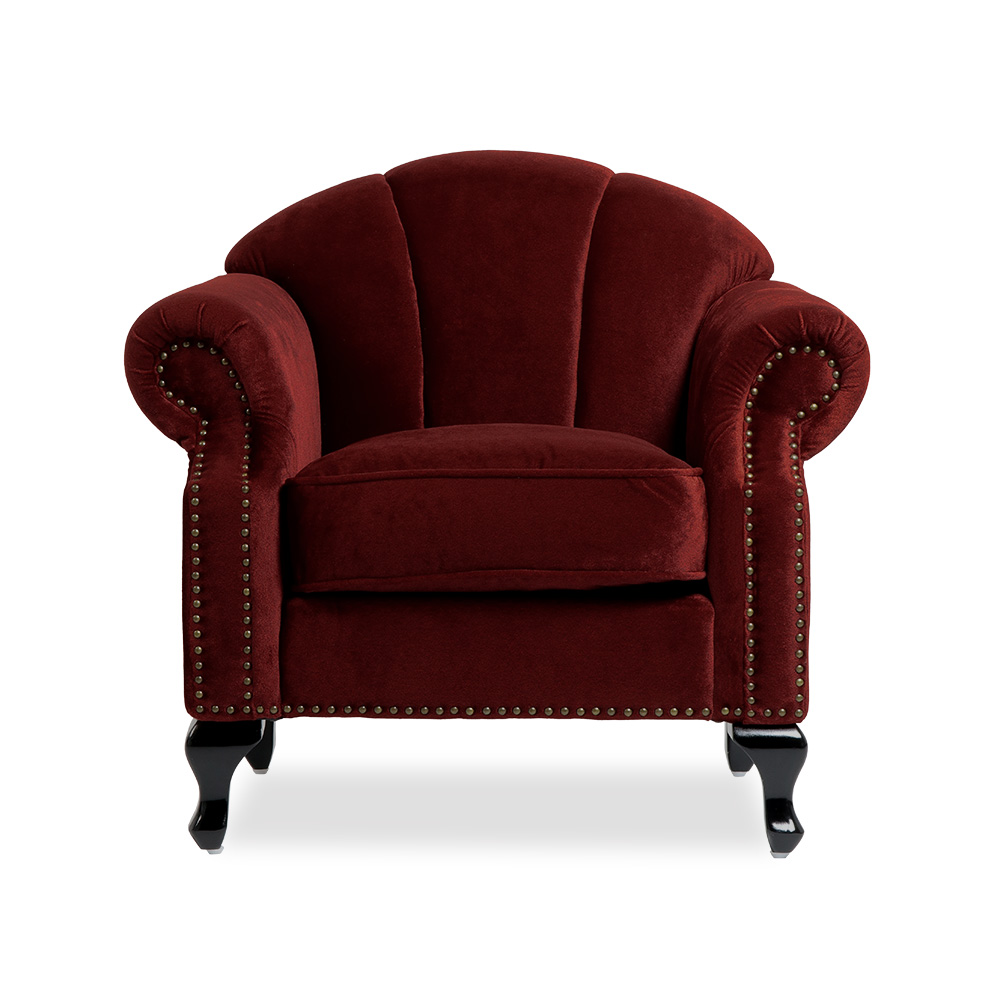 ソファ 1人掛け 一人 一人用 ロココ調 コンパクト シングル 一人暮らし