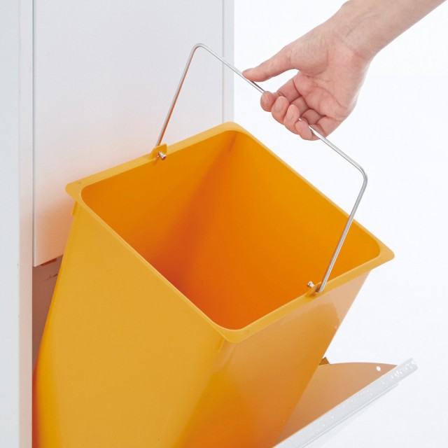 WasteBasket4 ウェストバスケット4 Dottus イタリア製 チール 分別 式 