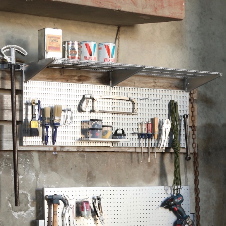 ダルトン　スチールペグボード　セット Amazon.co.jp: ダルトン Steel shelf & pegboard set スチール