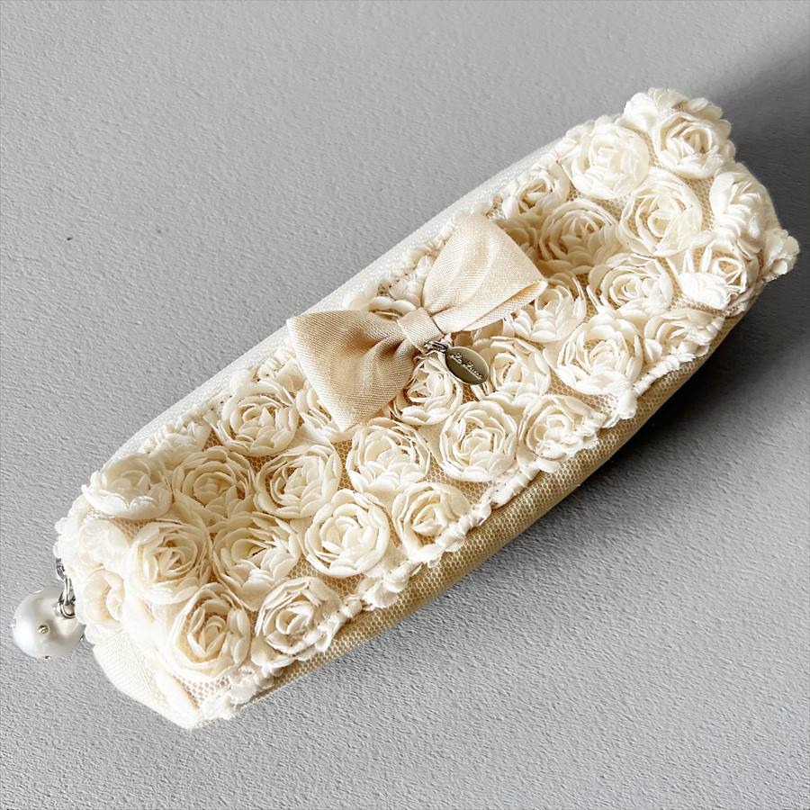LA LUICE（ラ ルイス） 5色展開 ミニローズペンケース 筆箱 薔薇
