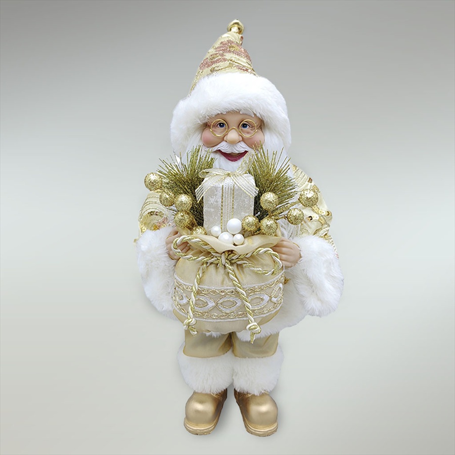 サンタクロース ゴールド 38cm クリスマス CHRISTMAS ヨーロピアン