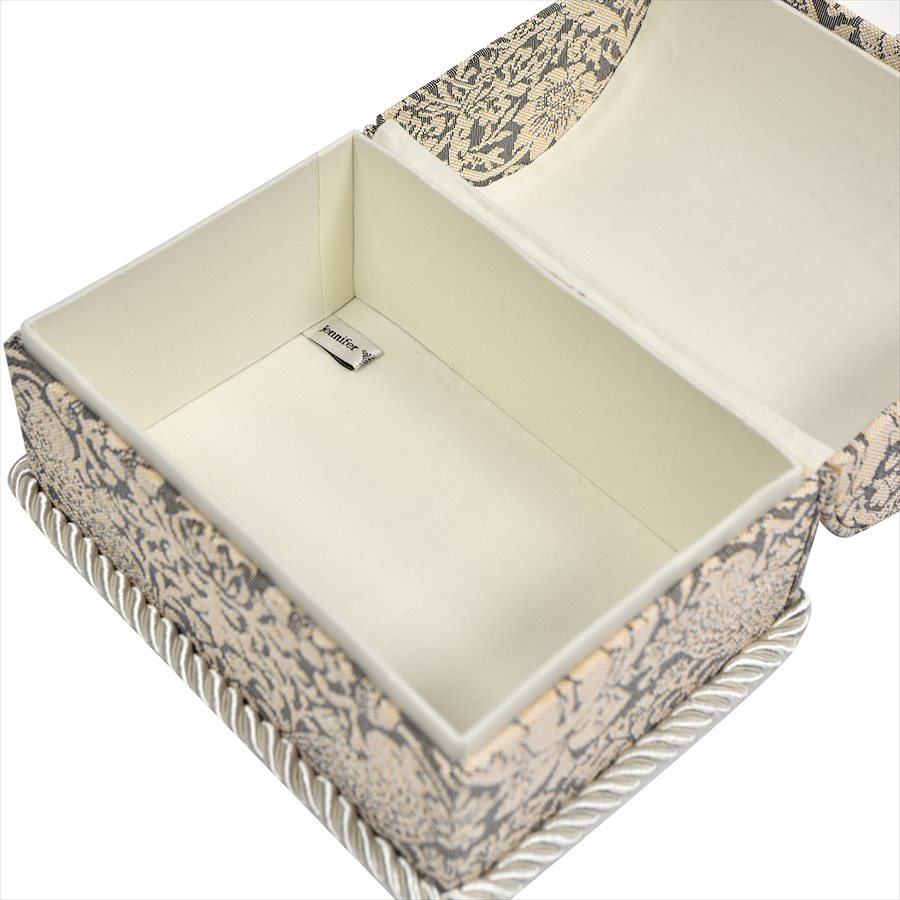 ジェニファーテイラートランクボックス いちご泥棒 グレー Strawberry