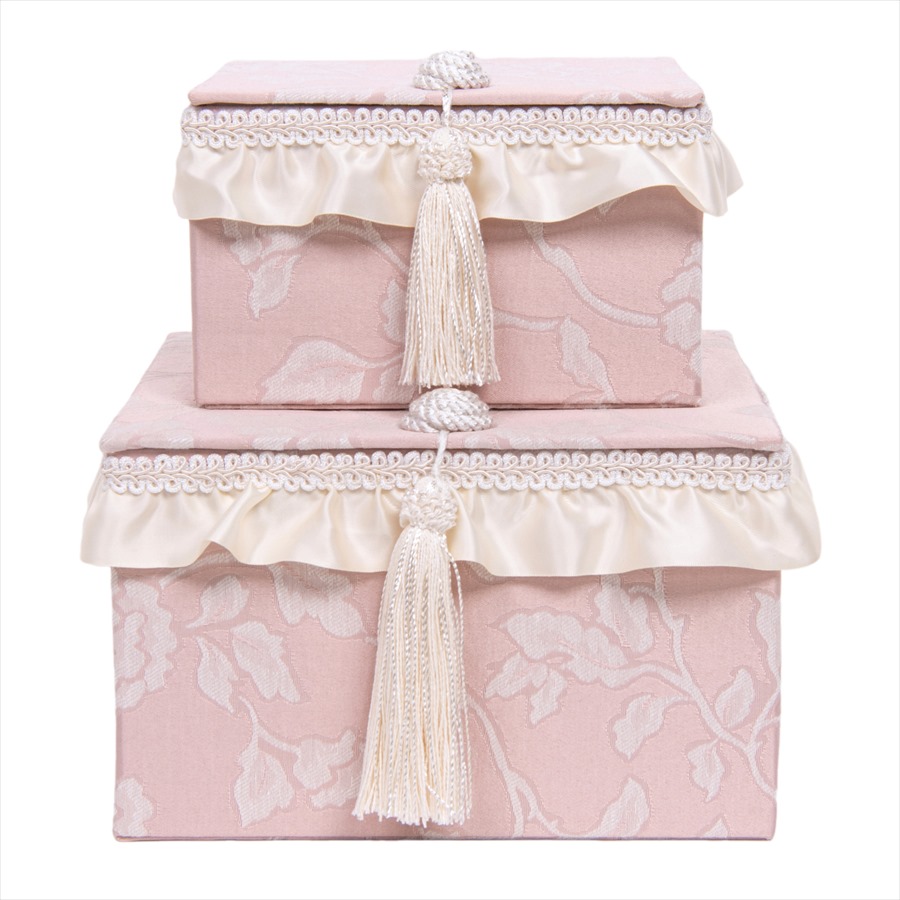 新品　ジェニファーテイラー ボックス 2ヶセット Heirloom-PK インテリア雑貨 ヴィヴィアン【ジェニファーテイラー正規輸入元