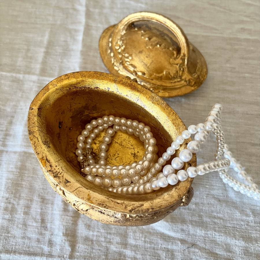 半額セール！3850円→1925円】 小物入れ ゴールド ロココ アンティーク