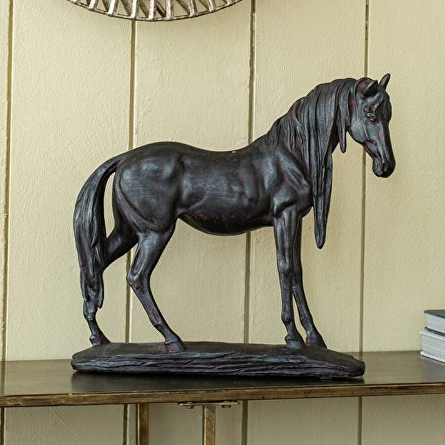 クラシック モダン 置物 北欧 馬 高さ35.5cm 動物 スタイリッシュ