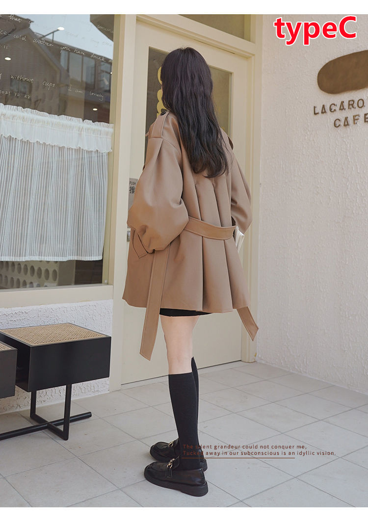 トレンチコート レディース ロング丈 チェック柄 スプリングコート