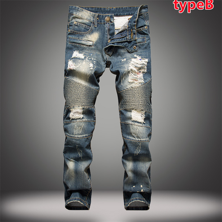 ダメージジーンズ クラッシュ メンズ 春夏 デニム スキニー パンツ