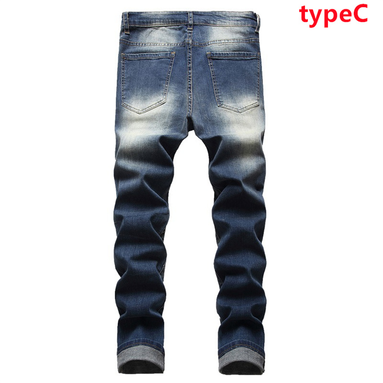 ダメージジーンズ クラッシュ メンズ 春夏 デニム スキニー パンツ