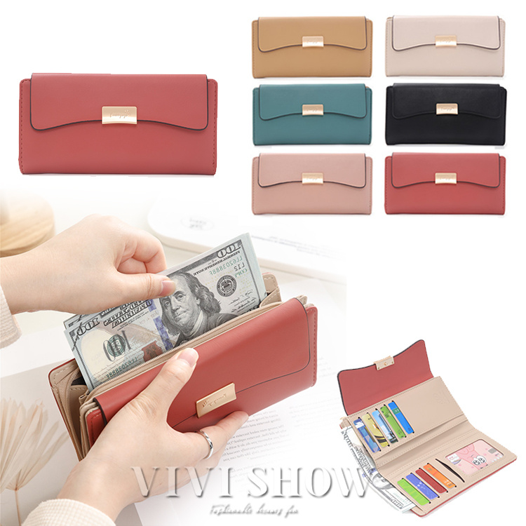 レディース　長財布　新品未使用 長財布 レディース レザー かぶせ 女性 革 財布 上品 人気 大容量