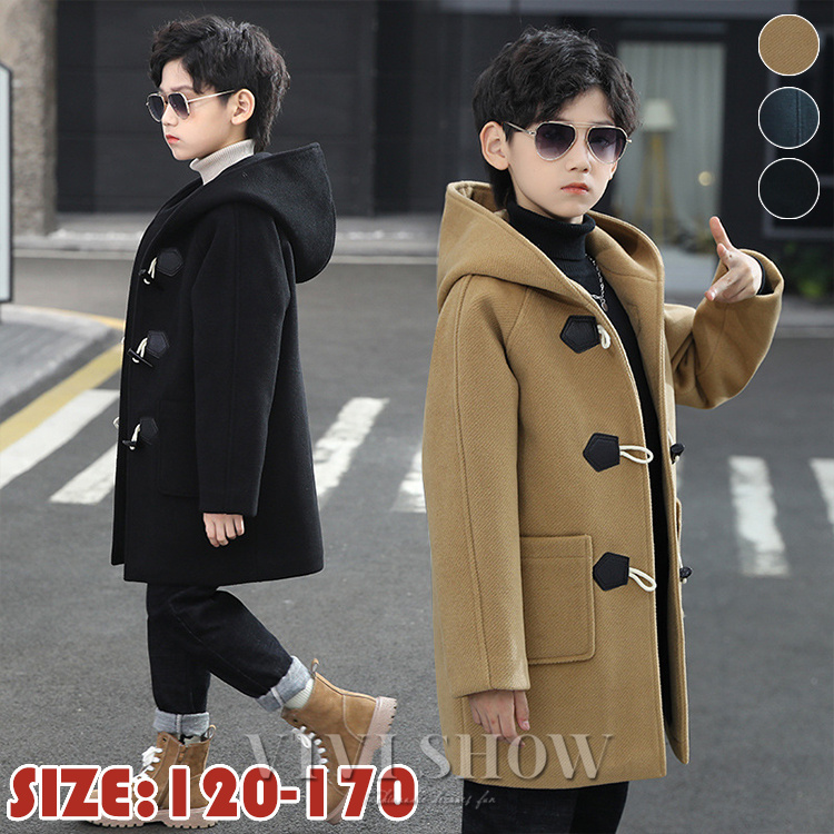 子供服 アウター コート ロング丈 冬 男の子 ジャケット オシャレ