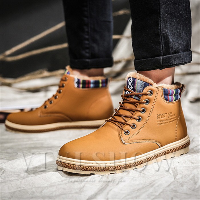 リアル ショートブーツ メンズ レースアップブーツ ノルディック柄 防寒靴 エスニック ボア付き 滑り防止 保温 暖かい メンズ靴 Vivishow Tonna Com リアル ショートブーツ メンズ レースアップブーツ ノルディック柄 防寒靴 エスニック ボア付き 滑り防止 保温 暖かい メンズ靴 Vivishow Tonna Com