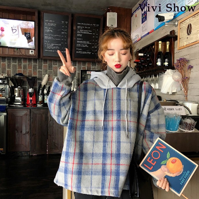 裏起毛パーカー レディース パーカ オシャレ 2色 チェック柄 一枚で