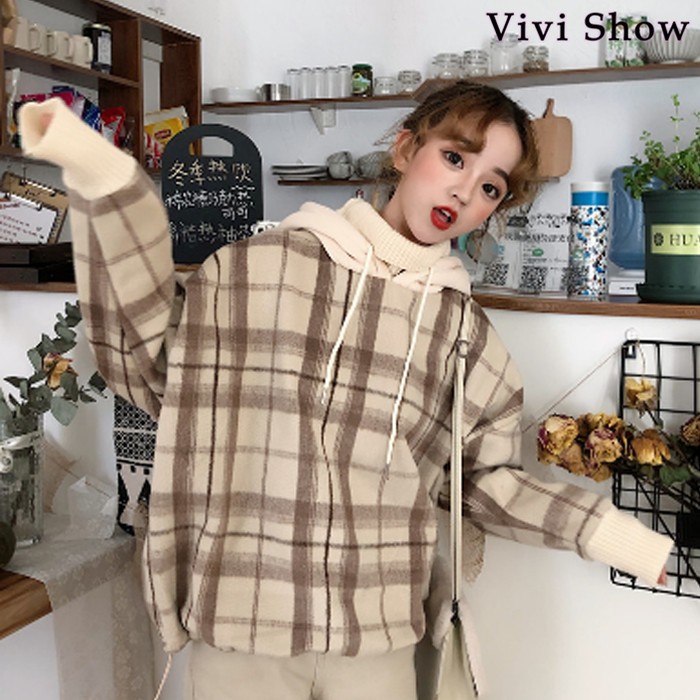 裏起毛パーカー レディース パーカ オシャレ 2色 チェック柄 一枚で