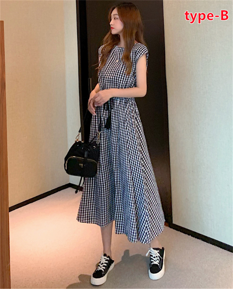 大きいサイズ レディース ワンピース　春夏 秋 新品 半袖 チェック 大きいサイズ レディース ワンピース シャツ ロング 春夏 秋