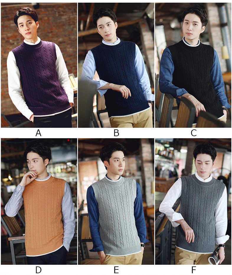 メンズ ローゲージクルーネックベスト アルカディアルカ arcadiarca カシミヤ100% ベスト メンズ 前開き M