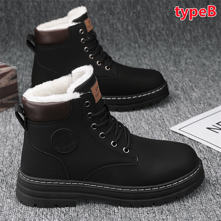 メンズ ブーツ2020 ワークブーツ メンズ靴 保温 革靴 裏起毛 ショート