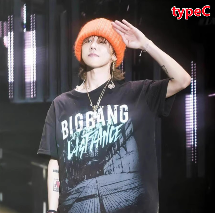 BIGBANG GドラゴンG-Dragon ボーダーtシャツ インス同型 応援