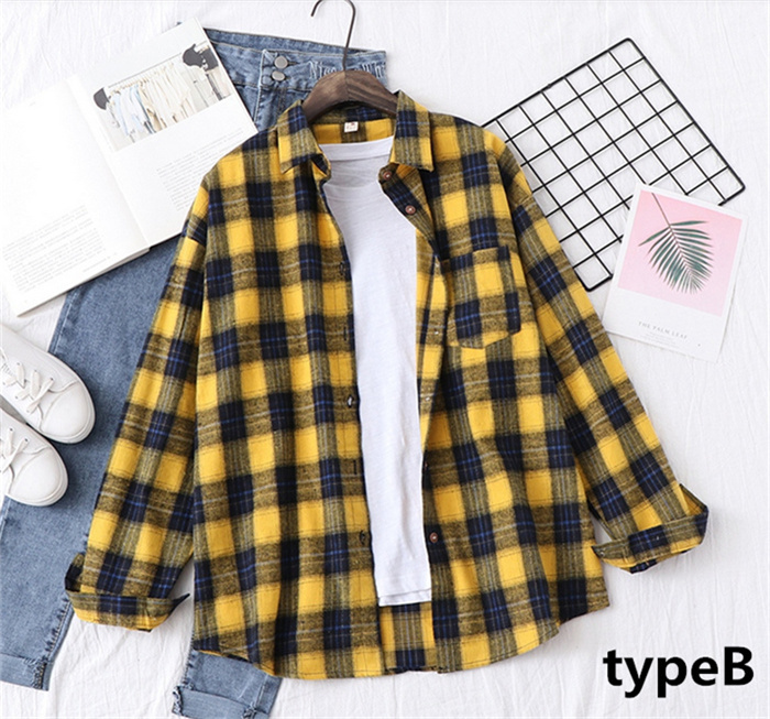 レディース シャツ チェック ブラウス チェックシャツ ネルシャツ