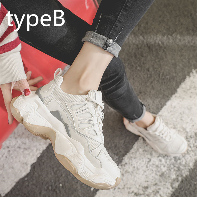 スニーカー レディース ダッドシューズ ローカット ジッパー 軽量 厚底