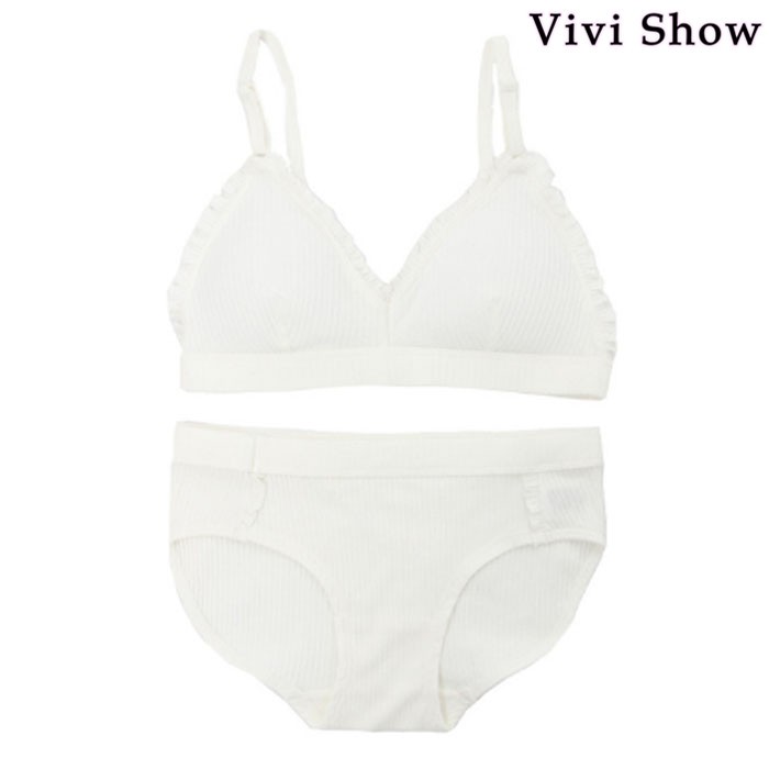 令和人気 ブラショーツセット 2点セット ブラジャー ノーワイヤ 無地