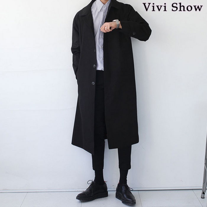 スプリングコート メンズ トレンチコート ビジネスコート 通勤コート