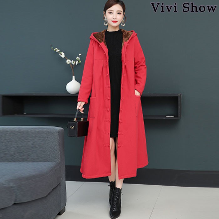 ロングコート レディース アウター コクーンシルエット 裏起毛 フード