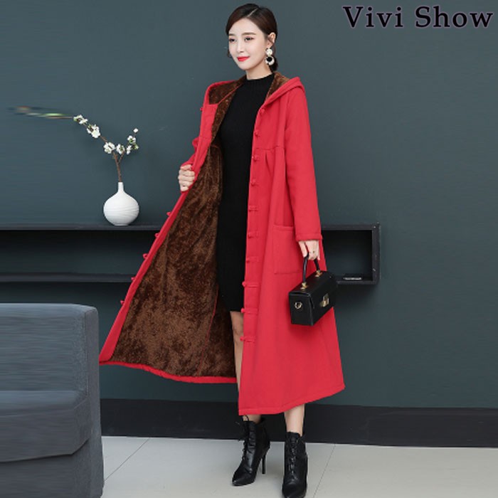 ロングコート レディース アウター コクーンシルエット 裏起毛 フード