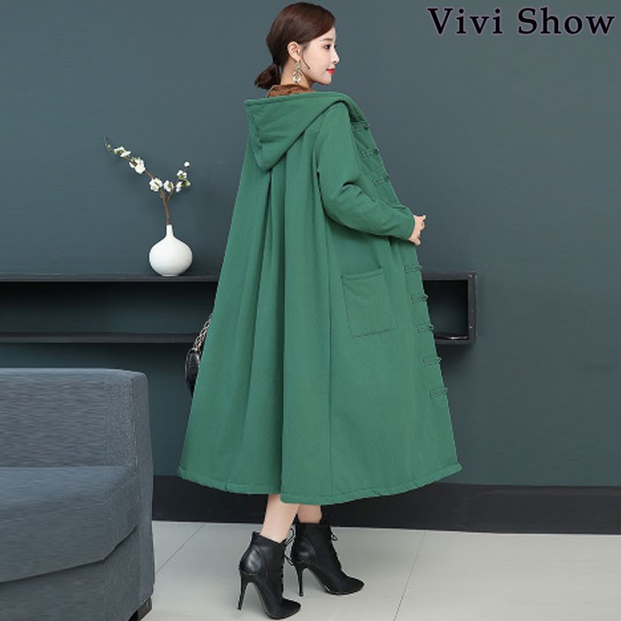 ロングコート レディース アウター コクーンシルエット 裏起毛 フード