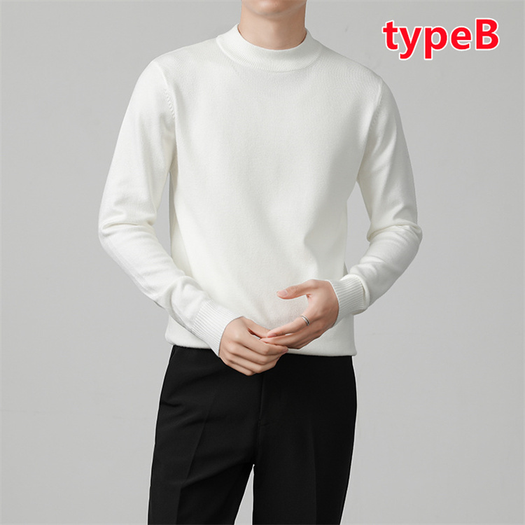 ハイネック ニット メンズ タートルニット セーター 長袖 編みニット