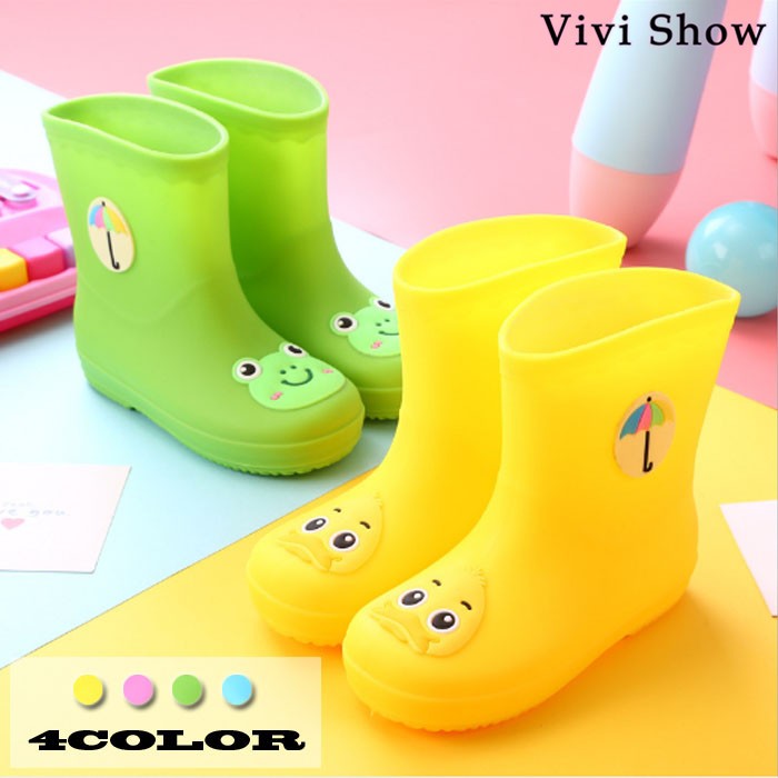 レインブーツ 長靴 キッズ 男の子 女の子 ジュニア ショート 防滑 完全
