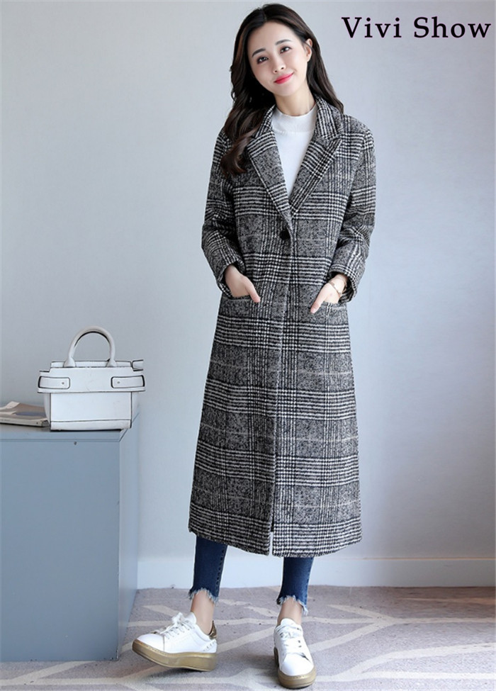 レディース グレンチェック チェスターコート ロング チェック柄ロング