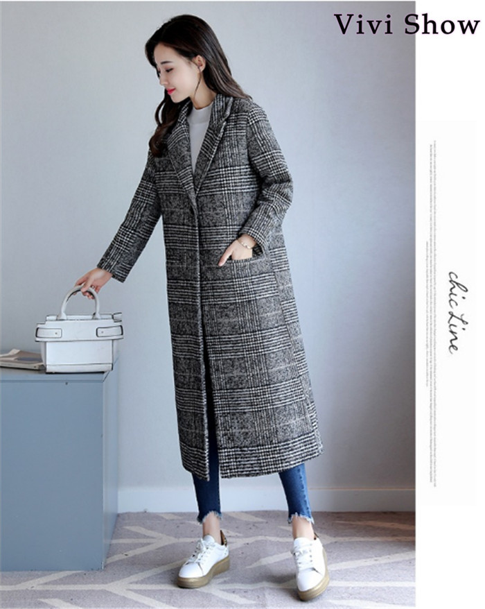 【美品】ESCADA 高級 ヴァージンウール チェック ロングコート 高身長 フェイクウールチェスターロングコート（トールサイズ