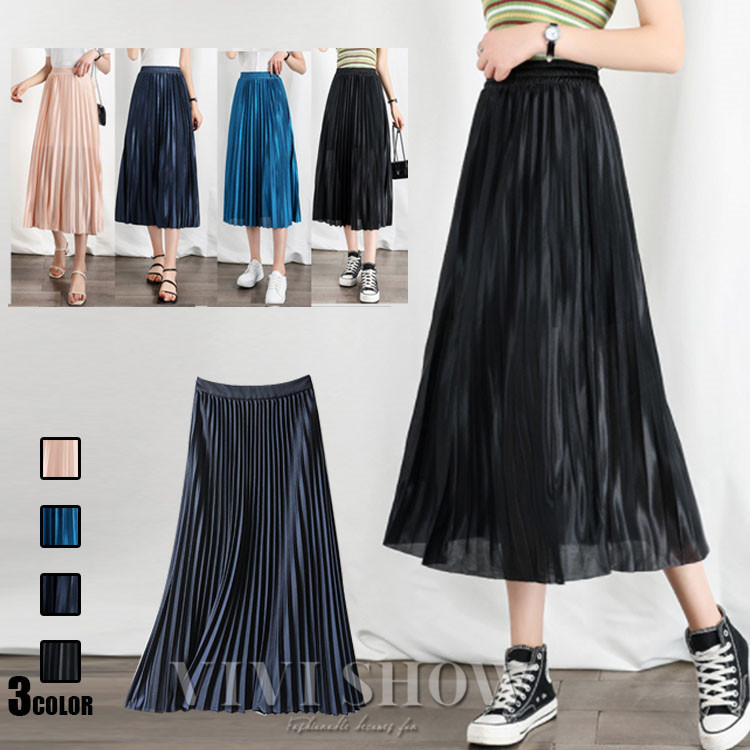 美品✨ DAMA Collection シフォンプリーツ　ロングスカート　3L〜 ロングスカート プリーツ 小花柄 シフォンタッチ ウエストゴム[品番