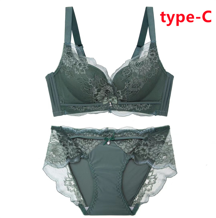 ノンワイヤー ブラジャー ショーツ セット ブラトップ ベアトップ