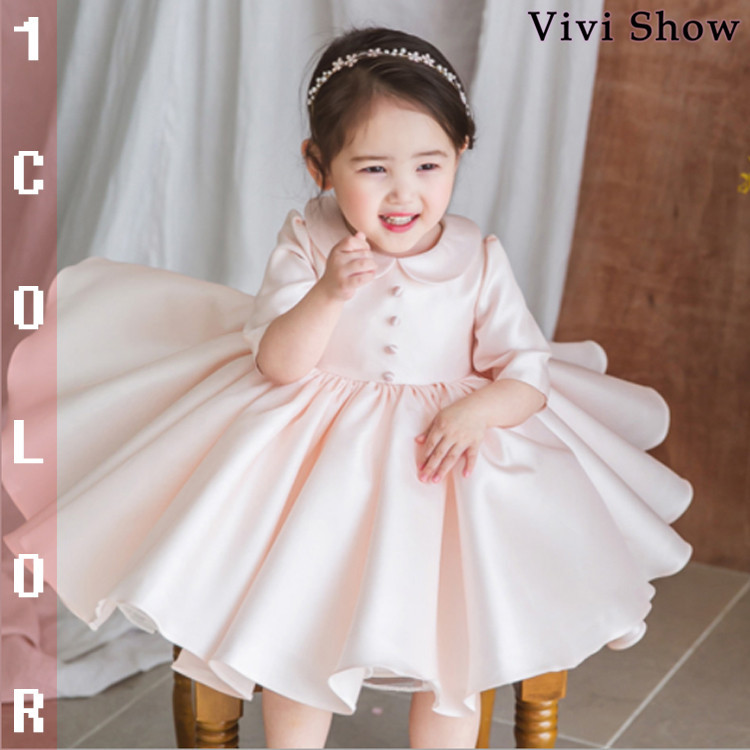 baby DIOR 星と月のワンピース キッズドレス　シルクワンピース dma121-01.jpg