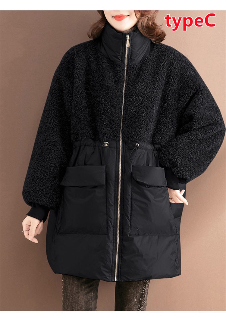 中綿ジャケット レディース 切り替え 中綿コート ダウンジャケット風