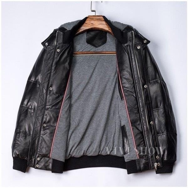 ラム革ダウンジャケット ラム革ジャケット ダウン レザージャケット