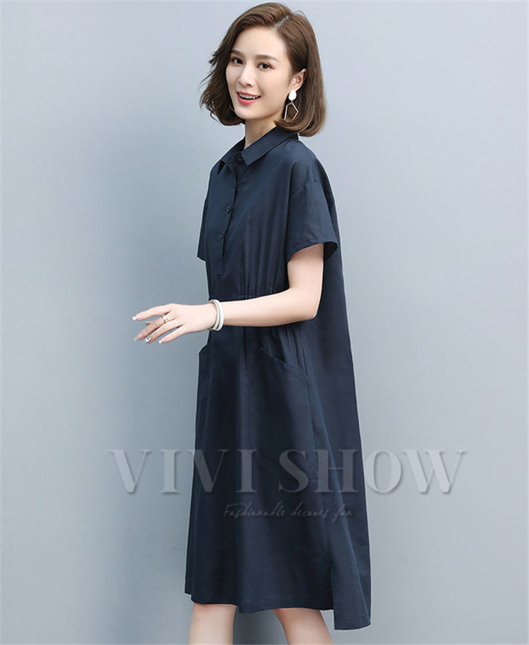 夏 ワンピース ロング 襟付き 半袖 着痩せ きれいめ 春秋 eap105-01.jpg