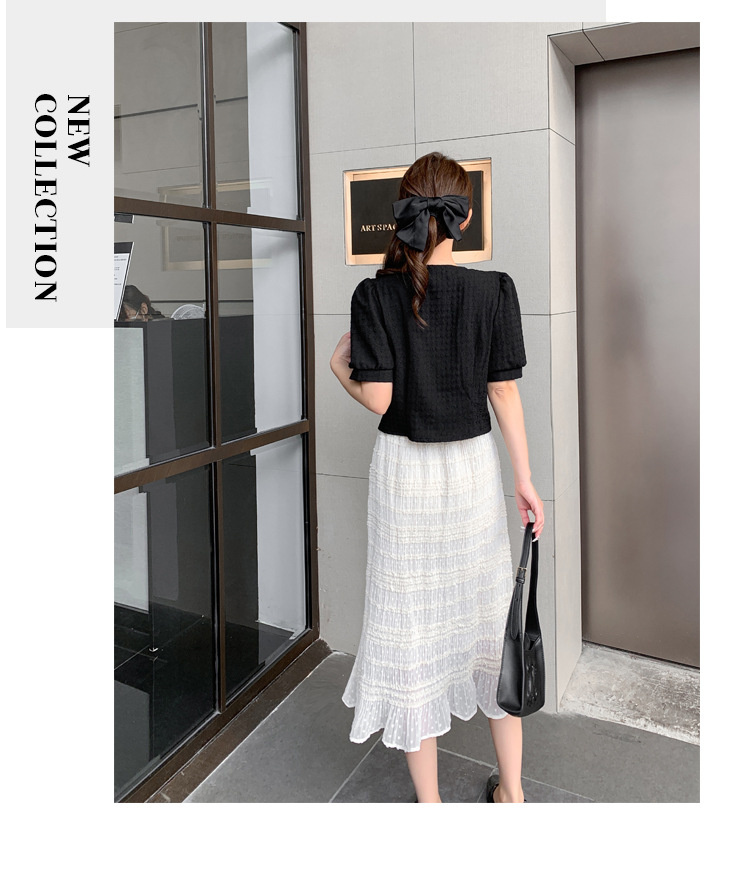 セットアップ レディース 夏 半袖 ブラウス トップス タイトスカート
