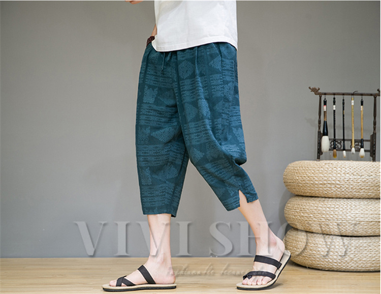 クロップドパンツ メンズ ハーフパンツ サルエルパンツ ショートパンツ