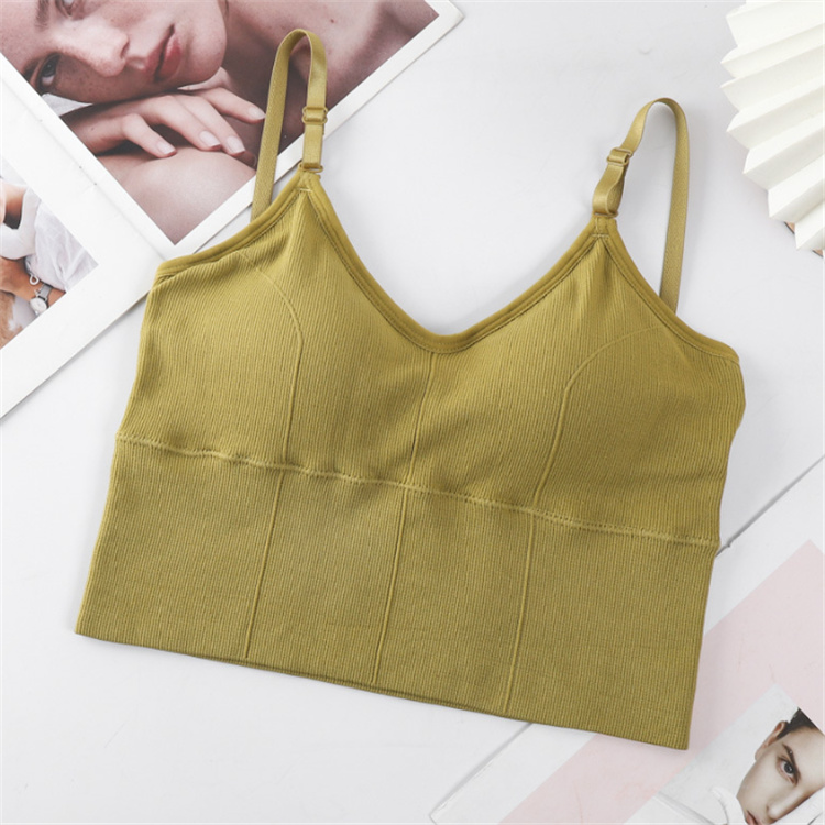 レディース ブラトップ キャミソール カップ付き シンプル 重ね着